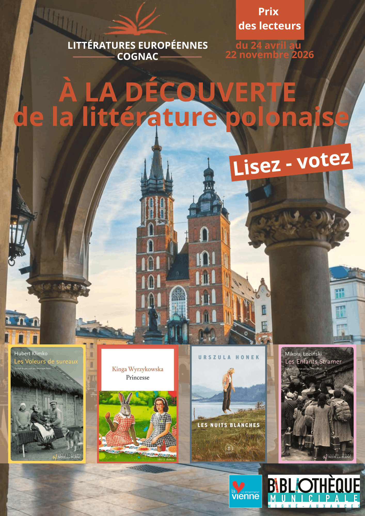 Affiche du Prix des lecteurs Litteratures europeennes de Cognac 2026 .png